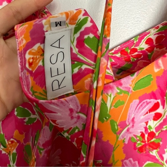 Resa floral milkmaid mini summer sundress size medium - Picture 9 of 9